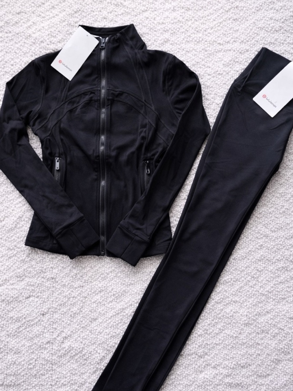 Lululemon Define Jacket & Align Leggings Set Black Size 8 NWT